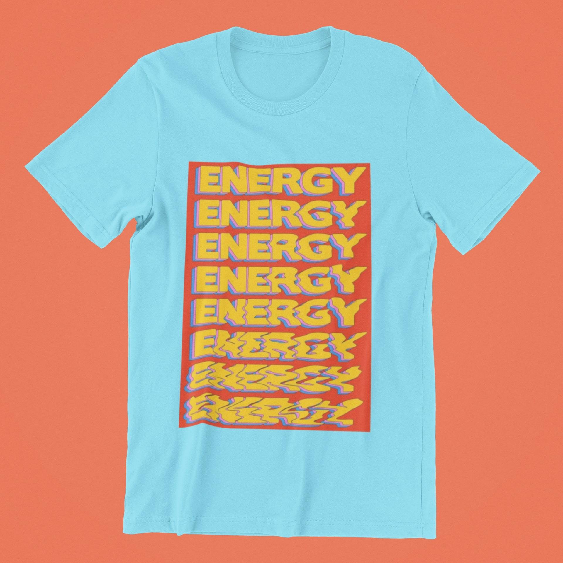 Psychedelic Energy Design T shirt for Men - Insane Tees