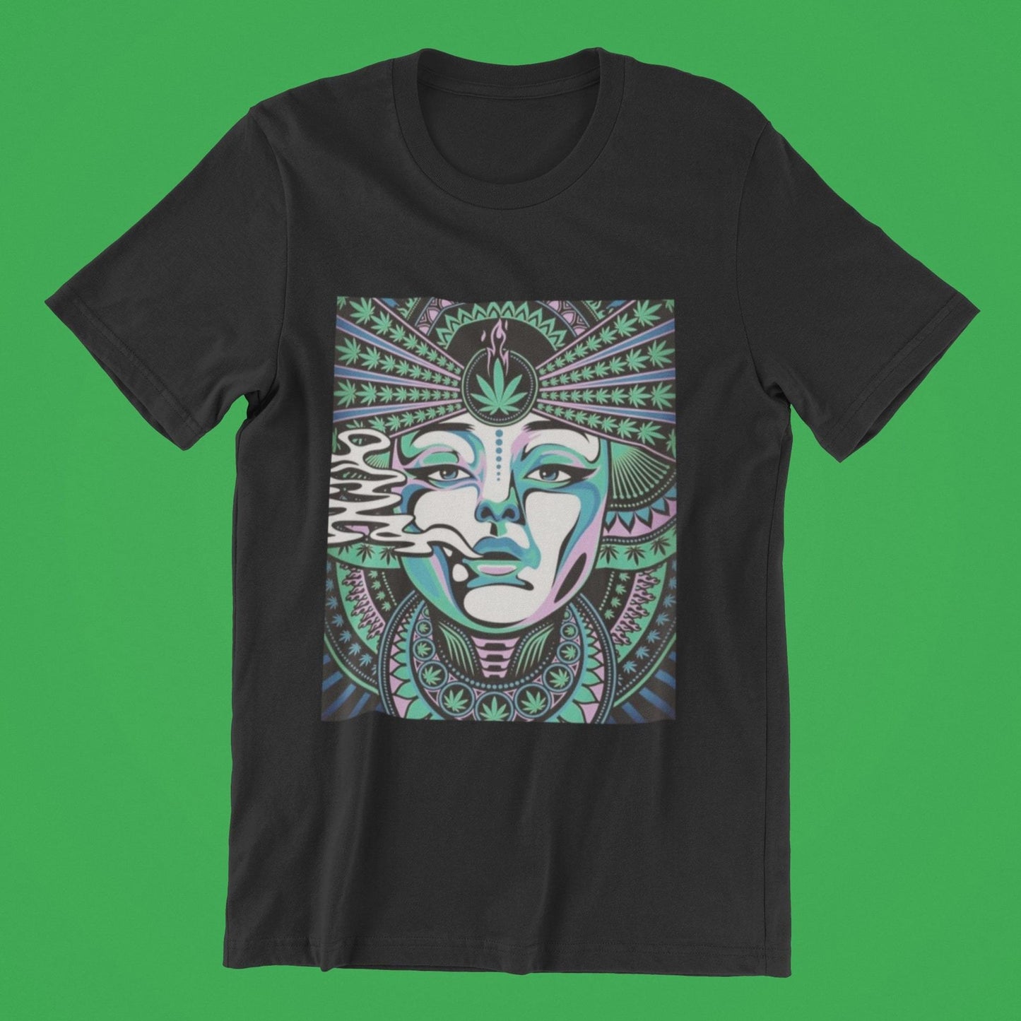 Psychedelic Weed Smoking Art Inspired T shirt for Men - Insane Tees