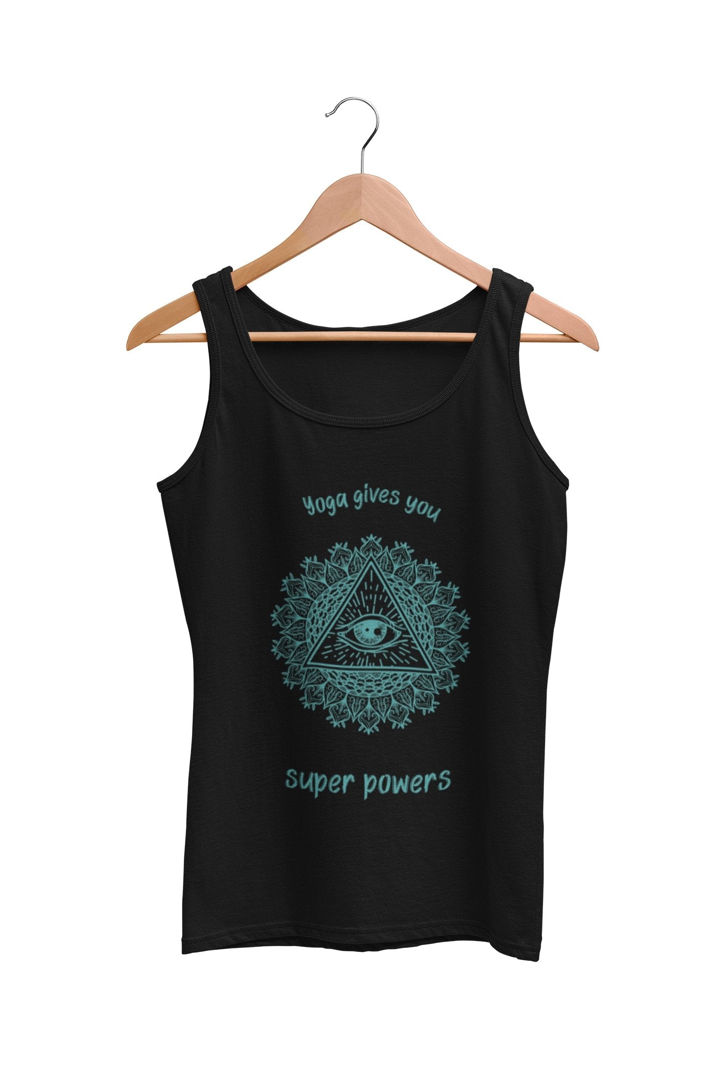 thelegalgang,Yoga Give You Super Powers Graphic Tank Top,TANK TOP.